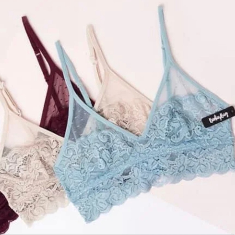 Bootybag The Kara Blue Lace Bralette